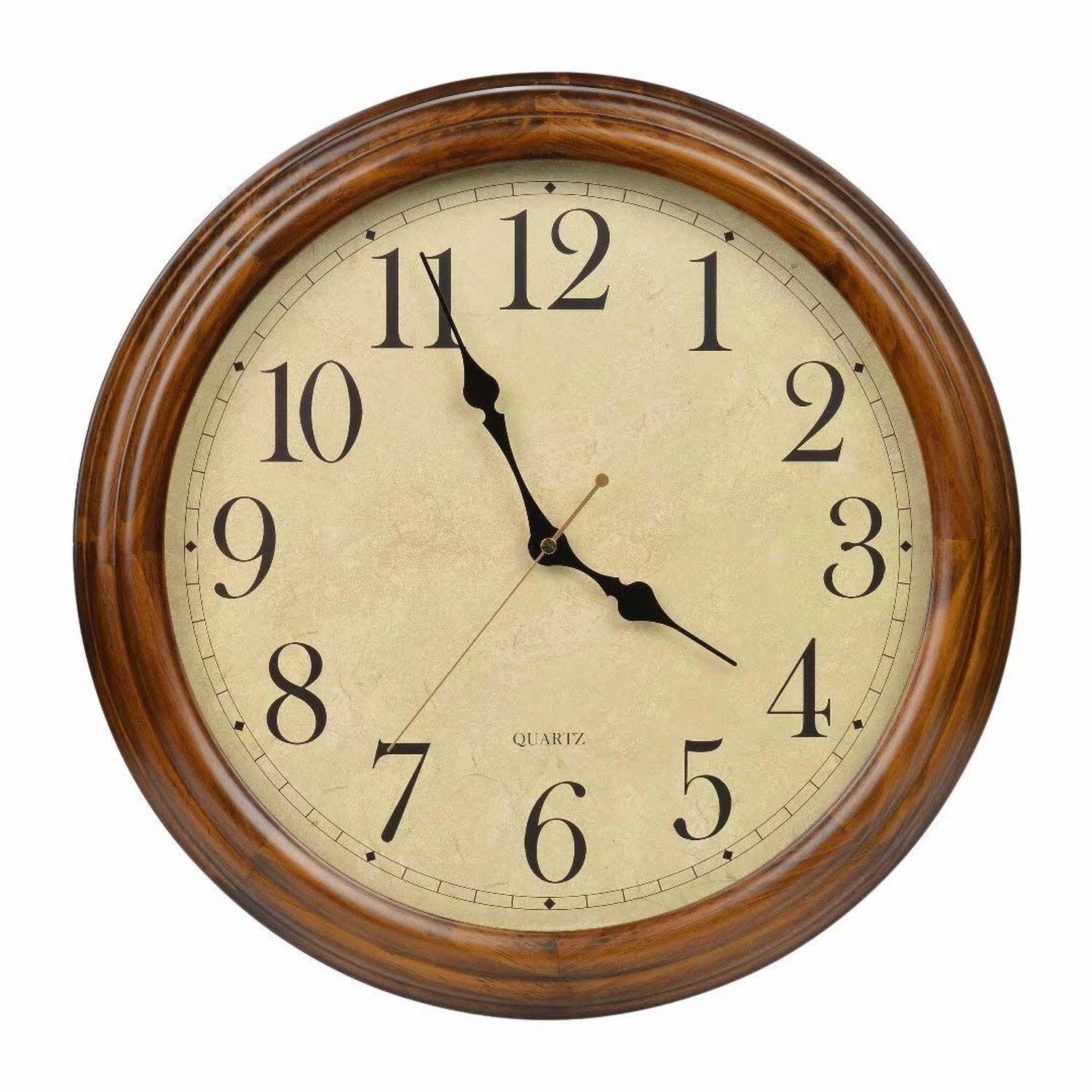 Classic Oakwood Analog Wall Clock