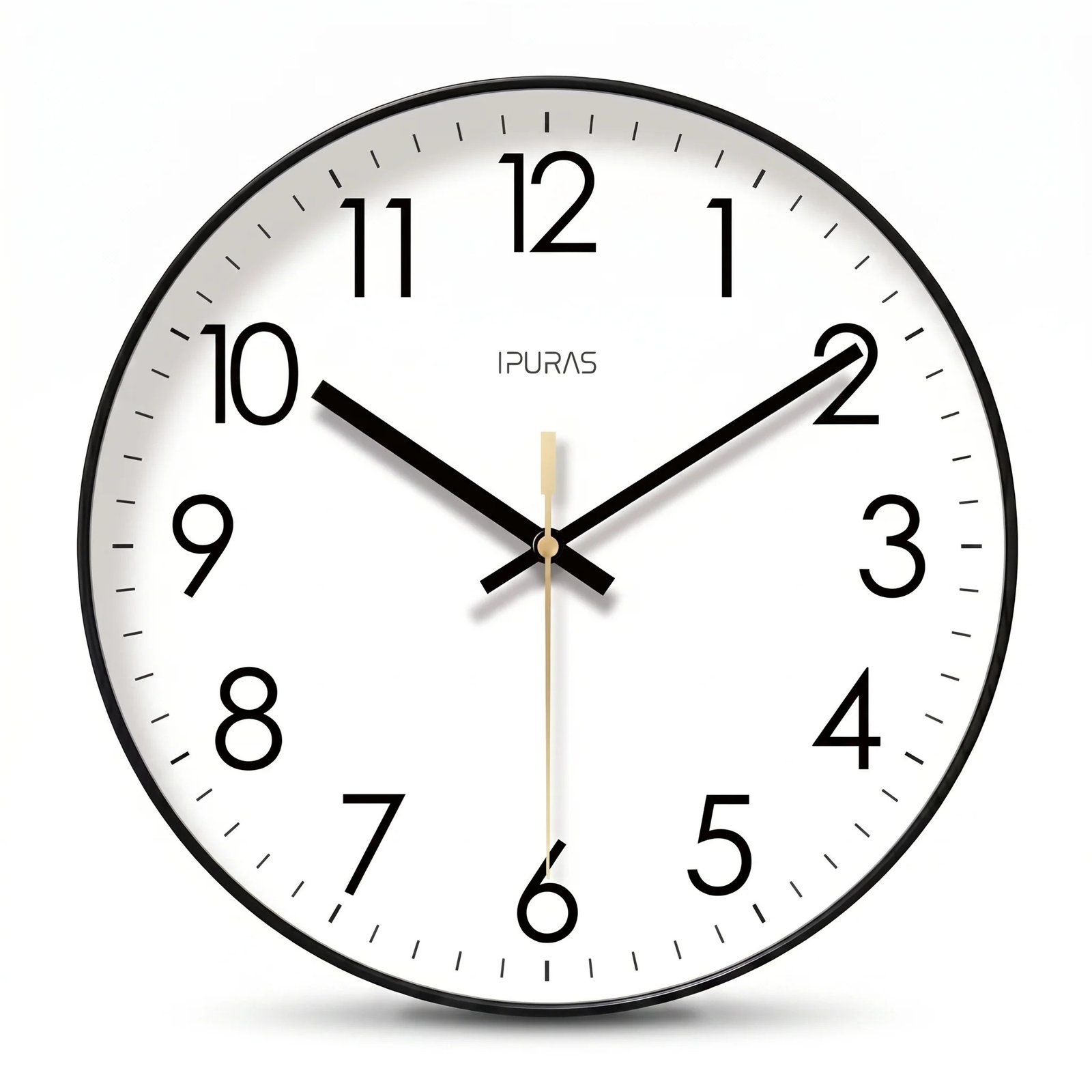 Nordic White Analog Clock