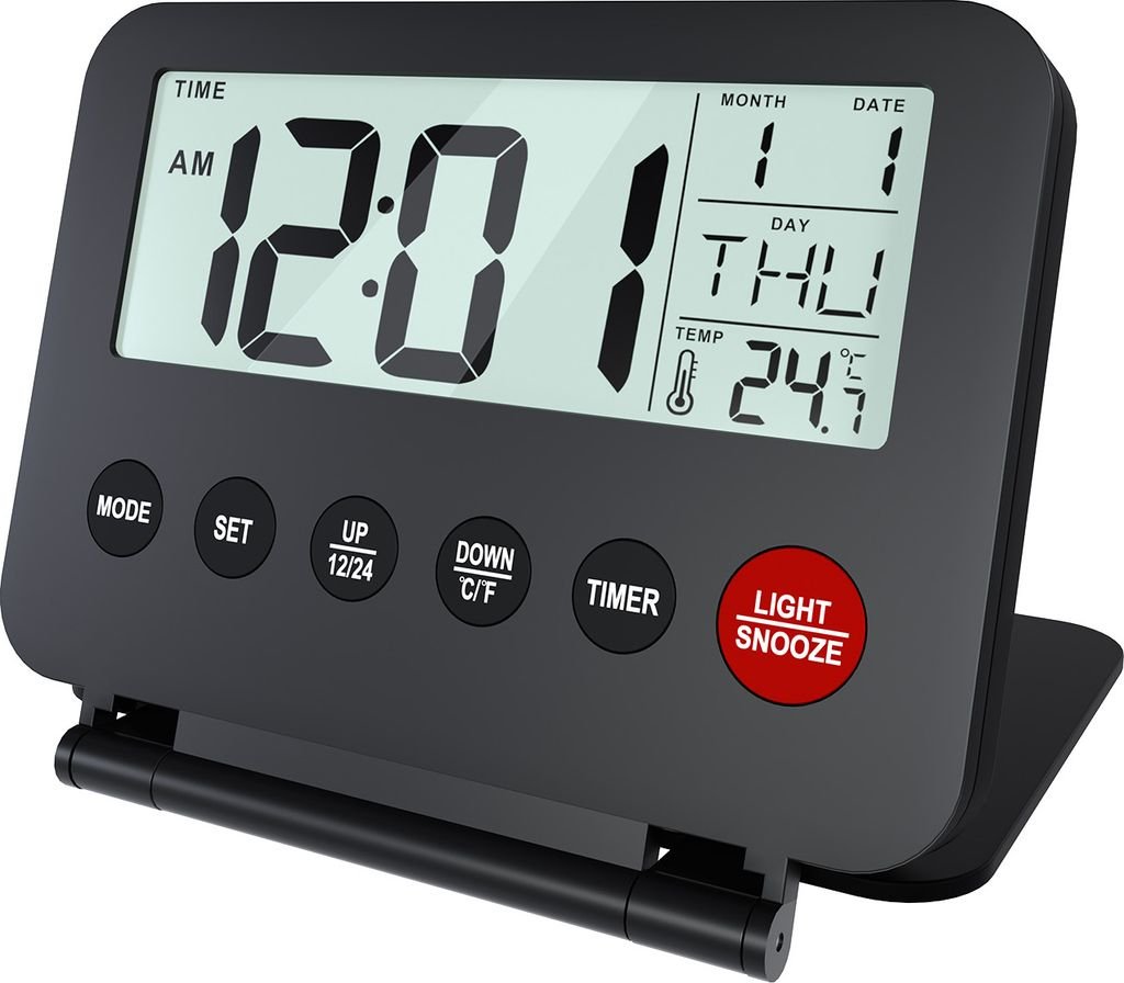 TravelMate Digital Alarm Clock