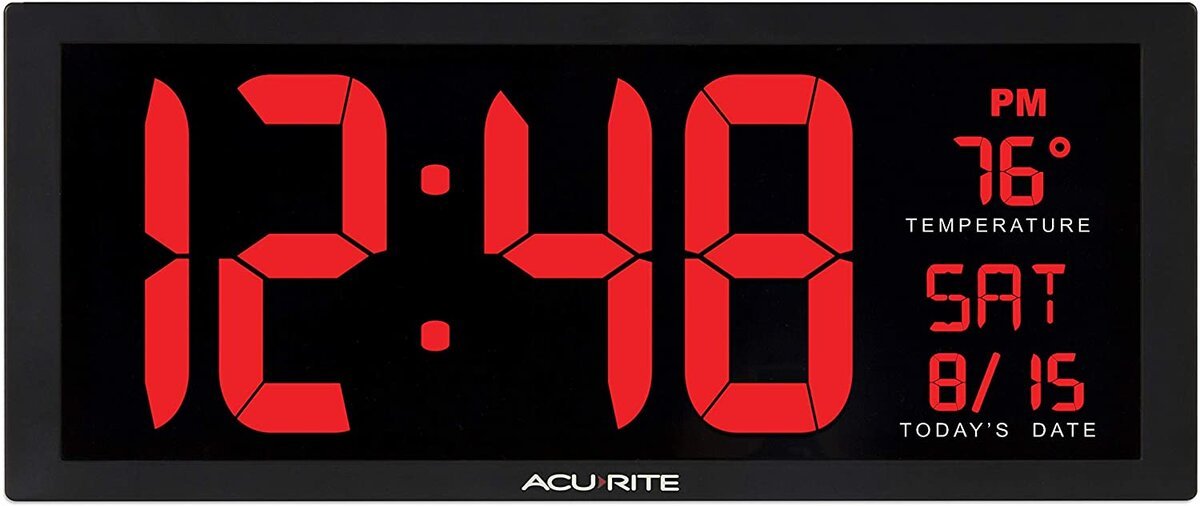 MetroView Digital Wall Clock