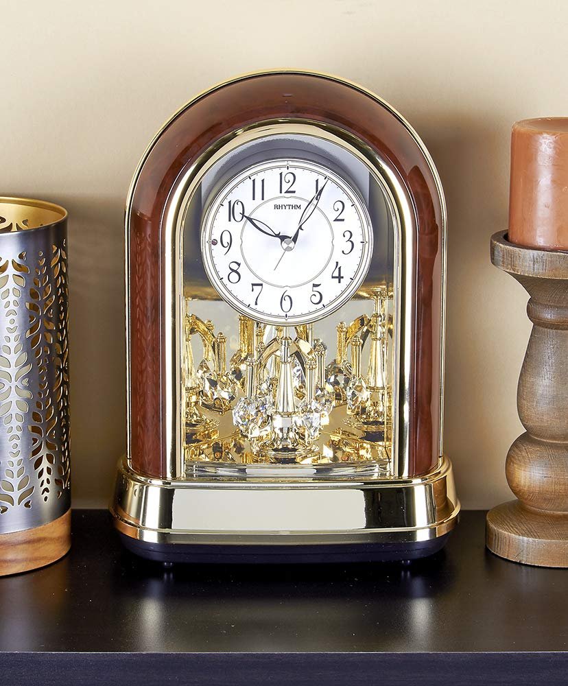 Crystal Carousel Musical Clock